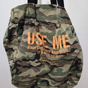 Kenneth Cole New York Camouflage Tote with Black Straps